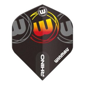 Misaladejuegos Plumas Winmau Darts Rhino Black Grey  Orange Standard 6905.227