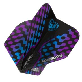 Misaladejuegos Plumas Winmau Darts Prism Zeta Black, Purple Blue Standard 6915.310 - Imagen 2