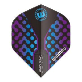 Misaladejuegos Plumas Winmau Darts Prism Zeta Black, Purple Blue Standard 6915.310