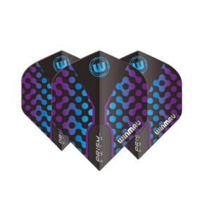Misaladejuegos Plumas Winmau Darts Prism Zeta Black, Purple Blue Standard 6915.310 - Imagen 3