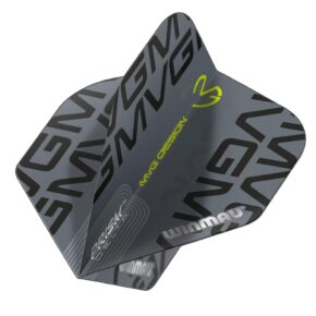 Misaladejuegos Plumas Winmau Darts Prism Delta MvG 2021 Grey Print Standard 6915.222 - Imagen 2