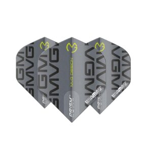 Misaladejuegos Plumas Winmau Darts Prism Delta MvG 2021 Grey Print Standard 6915.222 - Imagen 3