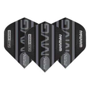 Misaladejuegos Plumas Winmau Darts Prism Alpha MvG 2021 Black Grey 6915.187 - Imagen 3