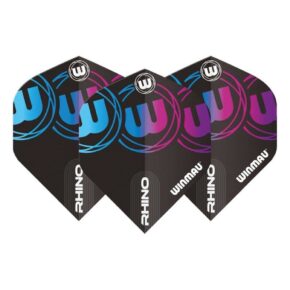 Misaladejuegos Plumas Winmau Darts Rhino Black Blue Purple 6905.229 - Imagen 3