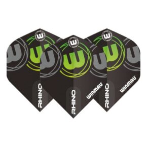 Misaladejuegos Plumas Winmau Darts Rhino Black Grey Green 6905.225 - Imagen 3
