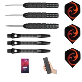 Misaladejuegos Juego Dardos Gildarts Elasticity Laton Black Punta Metal 20g MG-ZH08CD
