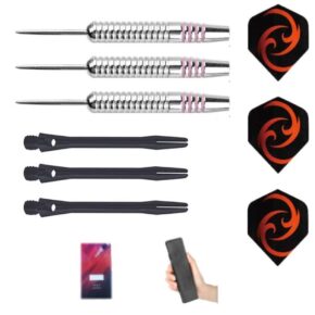 Misaladejuegos Juego Dardos Gildarts Roses Laton Cromado Punta Metal 22g MG-ZH17D