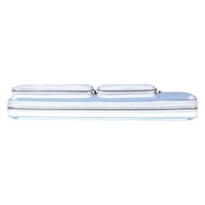 Misaladejuegos Funda Taco Billar Longoni Giotto Solcevita 4P 8F Blanca Azul 6398 - Imagen 3