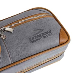 Misaladejuegos Funda Taco Billar Longoni Giotto Essenza 4P 8F Grey Brown 6397 - Imagen 4