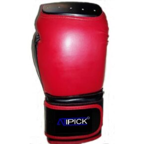 Misaladejuegos Guantes Boxeo Piel Sintética Relleno Algodón 16 Oz, ROJO ARM21620