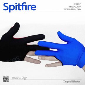 Misaladejuegos Guante Billar Orginal Spitfire Azul Oscuro Negro Diestro (Mano Izquierda) 02906-BD - Imagen 3