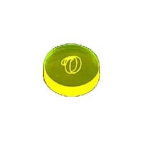 Misaladejuegos Soleta Original Acrylip Disk 13.7mm 3mm Yellow 03679-TR-YL