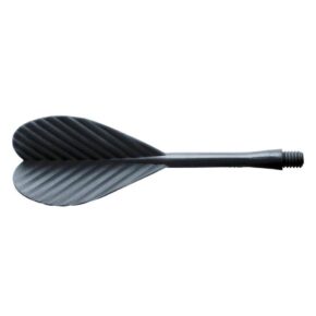 Misaladejuegos Pack de 25 Dardos Cuerpo Laton Punta Metal 50x8mm + Aleta HT negra - Imagen 3