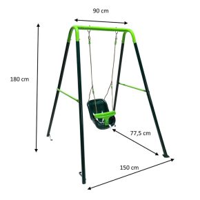 Misaladejuegos Columpio metálico de bebé Masgames Babol MA400201 - Imagen 2