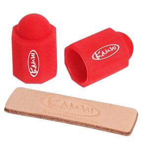 Misaladejuegos Tip Protector taco billar Kamui Rojo 2 Unid 11.75-14mm + Pulidor de puntas