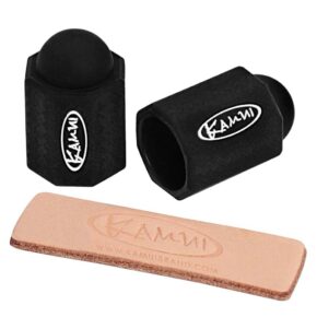 Misaladejuegos Tip Protector taco billar Kamui Negro 2 Unid 11.75-14mm + Pulidor de puntas