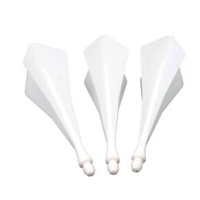 Misaladejuegos Plumas Flights Darts Cuesoul Tero AK8 Diamond Shape Blanco  CS-AK8-2ZS
