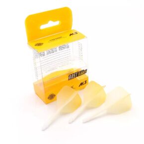 Misaladejuegos Plumas Flights Darts Cuesoul Tero AK5 Gradation Amarillo Shape S  CSAK-56SJB - Imagen 3