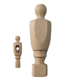 Misaladejuegos Jugador Futbolin Madrileño Refuerzo Lateral Madera Natural