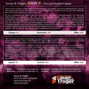 Misaladejuegos Goma Para Pala Ping Pong Sauer Troger Easy P Rojo 1.0mm - Imagen 2