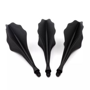 Misaladejuegos Plumas Flights Darts Cuesoul Tero AK8 Cloud Shape Negro  CS-AK8-1BL
