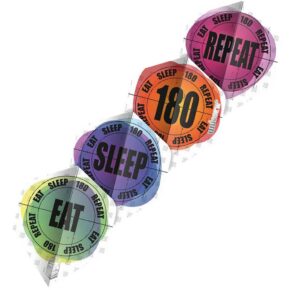 Misaladejuegos Plumas Unicorn Darts Ultrafly 100 Eat Sleep 180 Repeat Std  69020 - Imagen 2