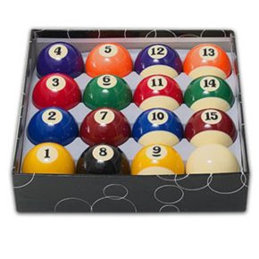 Misaladejuegos Juego Bolas Billar Standard Green 57.3mm + Bola Blanca 60.3mm 11100