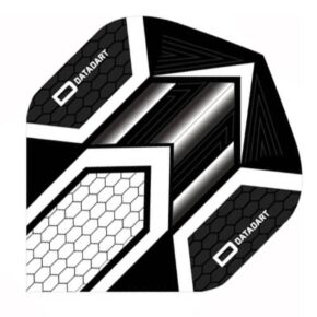 Misaladejuegos Pluma Dardos Datadart HEX Flight Black/White - Imagen 2