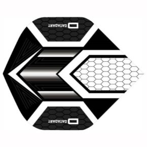 Misaladejuegos Pluma Dardos Datadart HEX Flight Black/White - Imagen 3