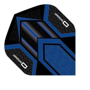 Misaladejuegos Pluma Dardos Datadart HEX Flight Black/Blue - Imagen 2