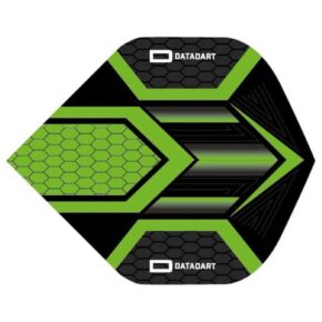 Misaladejuegos Pluma Dardos Datadart HEX Flight Black/Green - Imagen 2
