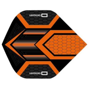 Misaladejuegos Pluma Dardos Datadart HEX Flight Black/Orange - Imagen 3