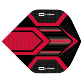 Misaladejuegos Pluma Dardos Datadart HEX Flight Black/Red - Imagen 2