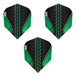 Misaladejuegos Pluma Dardos Viper Flights Black Flux Standard Green  30-1823 - Imagen 2
