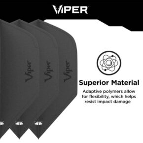 Misaladejuegos Pluma Dardos Viper Cool Flights Standard Black 30-7725 - Imagen 2