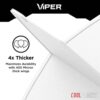 Misaladejuegos Pluma Dardos Viper Cool Flights Slim White  30-7703 - Imagen 4