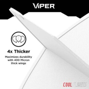 Misaladejuegos Pluma Dardos Viper Cool Flights Slim White  30-7703 - Imagen 4