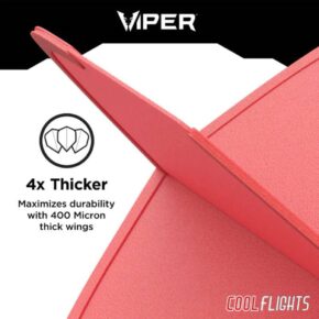 Misaladejuegos Pluma Dardos Viper Cool Flights Slim Red 30-7701 - Imagen 2