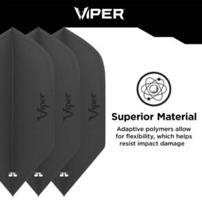 Misaladejuegos Pluma Dardos Viper Cool Flights Slim Black 30-7700 - Imagen 3