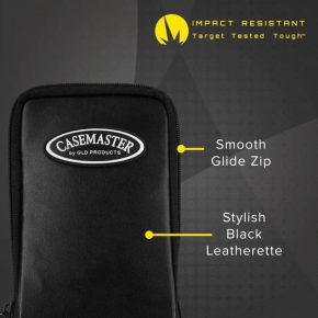 Misaladejuegos Funda Dardos Casemaster Mini Pro Leatherette Dart Case Black  36-0909-01 - Imagen 2