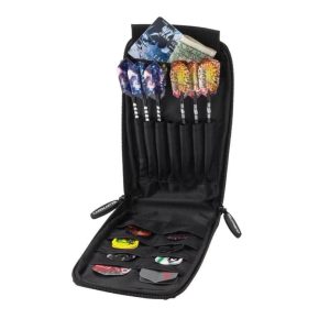 Misaladejuegos Funda Dardos Casemaster Mini Pro Leatherette Dart Case Black  36-0909-01