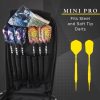 Misaladejuegos Funda Dardos Casemaster Mini Pro Leatherette Dart Case Black  36-0909-01 - Imagen 4