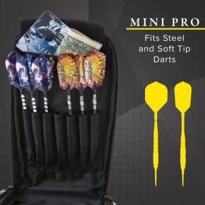 Misaladejuegos Funda Dardos Casemaster Mini Pro Leatherette Dart Case Black  36-0909-01 - Imagen 4