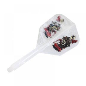 Misaladejuegos Plumas Condor Shape Over Kill Marble White Yuki Yamada L 33.5mm 3 Uds.