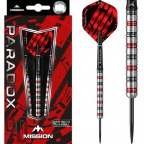 Misaladejuegos Dardos Mission Paradox Straight M1 Electro Black Red 90% 23gr M000813 - Imagen 4