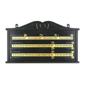 Misaladejuegos Marcador Billar Snooker PVC Negro 72002529