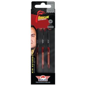 Misaladejuegos Dardos Bulls Darts Kim Huybrechts Hurricane Shell Latón revestido 21gr  23921 - Imagen 4