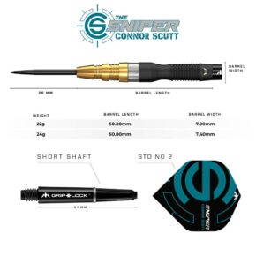 Misaladejuegos Dardos Mission Connor Scutt 95% 22gr Sniper D1591 - Imagen 5