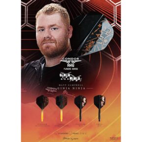 Misaladejuegos Plumas Condor Axe Standard Matt Campbell Ginja Ninja L 33.5mm 3 Uds. Negro - Imagen 2