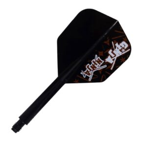Misaladejuegos Plumas Condor Axe Shape Matt Campbell Ginja Ninja M 27.5mm 3 Uds. Negro